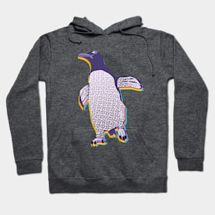 Penguin Printing Error- Purple Hoodie